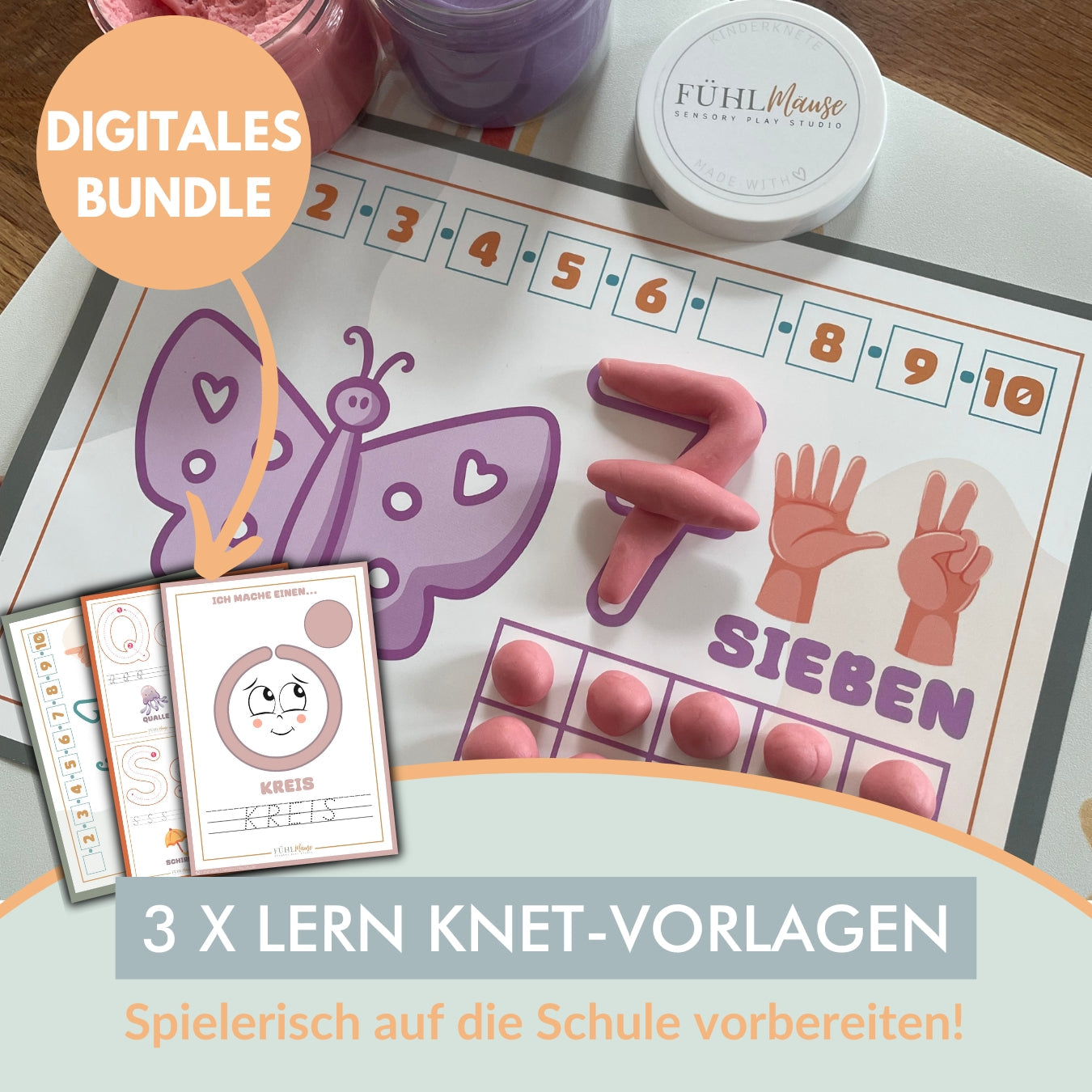 Digitale Lern-Knet-Vorlagen im Bundle