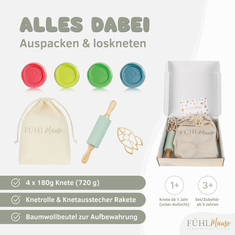 Knetset - Neon – Fühlmäuse