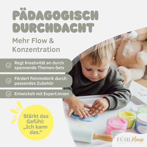 Knete für spielerisches Lernen