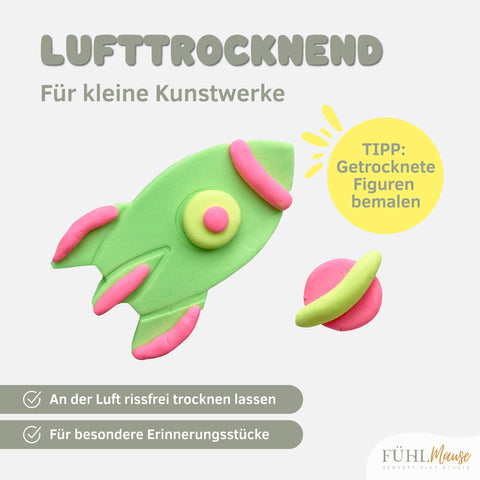 Kinderknete lufttrocknend